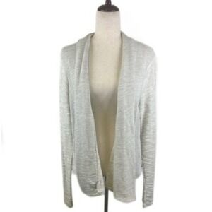 Threads 4 Thought Sweater Women's Size Large Gray Open‎ Cardigan Organic Cotton